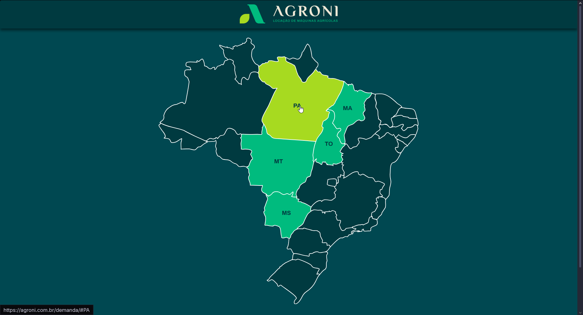 Mapa Interativo Agroni